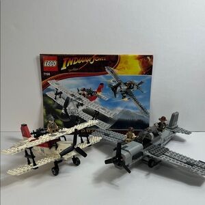 Lego Indiana Jones 7198 Fighter Plane Attack Set Henry Jones Sr Minifigs